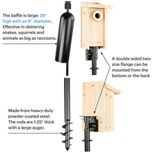 Load image into Gallery viewer, Bird Houses with Mounting Poles