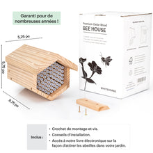 Charger l'image dans la galerie, Maison pour abeilles WHITEHORSE – dimensions 5,25 x 5,75 x 8,75 po