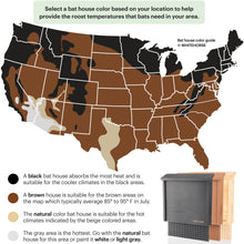 Cargar imagen en el visor de la galería, Bat house color guide map by region