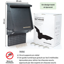 Charger l'image dans la galerie, WHITEHORSE Bat House (4 Compartments) - Black