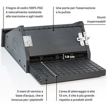 Carica l'immagine nel visualizzatore di Gallery, WHITEHORSE Bat House (4 Compartments) - Black