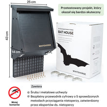 Załaduj zdjęcie do przeglądarki galerii, WHITEHORSE Bat House (4 Compartments) - Black