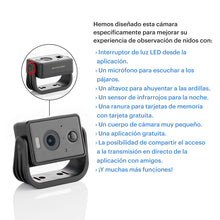 Cargar imagen en el visor de la galería, WHITEHORSE Solar Powered Camera for Bird Houses