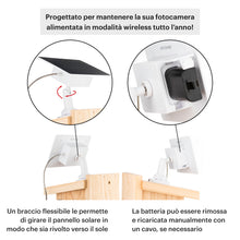 Carica l'immagine nel visualizzatore di Gallery, WHITEHORSE Solar Powered Camera for Bird Houses