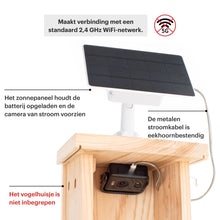 Load image into Gallery viewer, WHITEHORSE Solar Powered Camera for Bird Houses