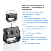 Load image into Gallery viewer, WHITEHORSE Solar Powered Camera for Bird Houses