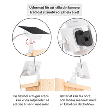 Ladda upp bild till gallerivisning, WHITEHORSE Solar Powered Camera for Bird Houses