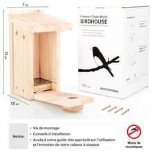 Charger l'image dans la galerie, Nichoir WHITEHORSE – dimensions 7 x 13 x 7,5 po