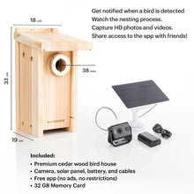 Load image into Gallery viewer, WHITEHORSE Bird House with Camera
