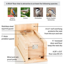 Load image into Gallery viewer, WHITEHORSE Bird House with Camera