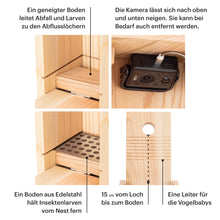 Laden Sie das Bild in den Galerie-Viewer, WHITEHORSE Bird House with Camera