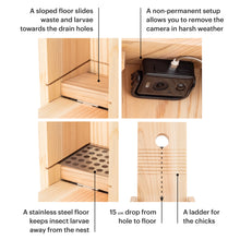 Load image into Gallery viewer, WHITEHORSE Bird House with Camera