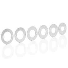 Load image into Gallery viewer, Kit of 6 stainless-steel predator guards with 6 different hole sizes